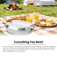 MEALTREK – Boîte à déjeuner de camping en acier inoxydable