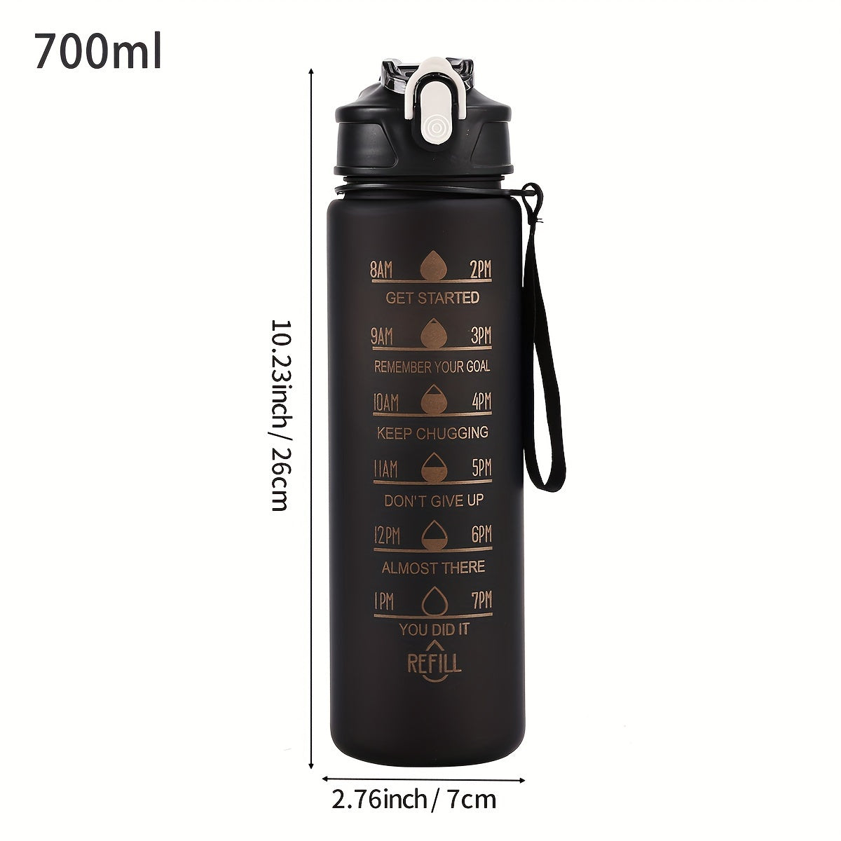 HYDRAGRAD – Gradient Water Bottle with Straw