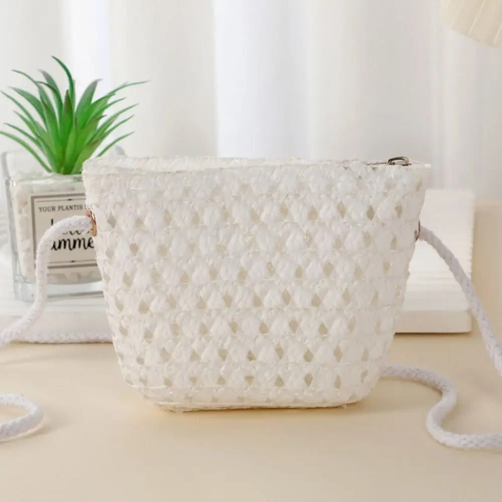 MINIBLOOM – Mini sac bandoulière en paille tissée