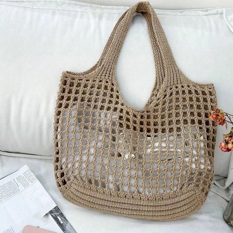 SANDWEAVE – Sac de plage en crochet tissé
