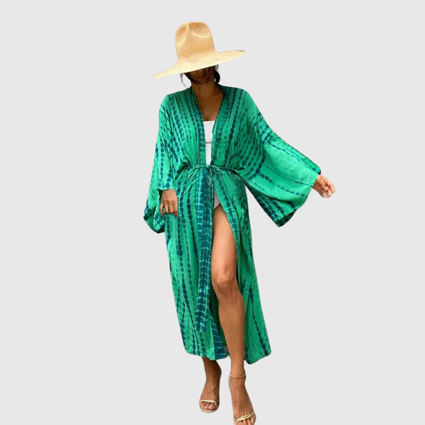OCEANVEIL – Kimono de plage tie-dye