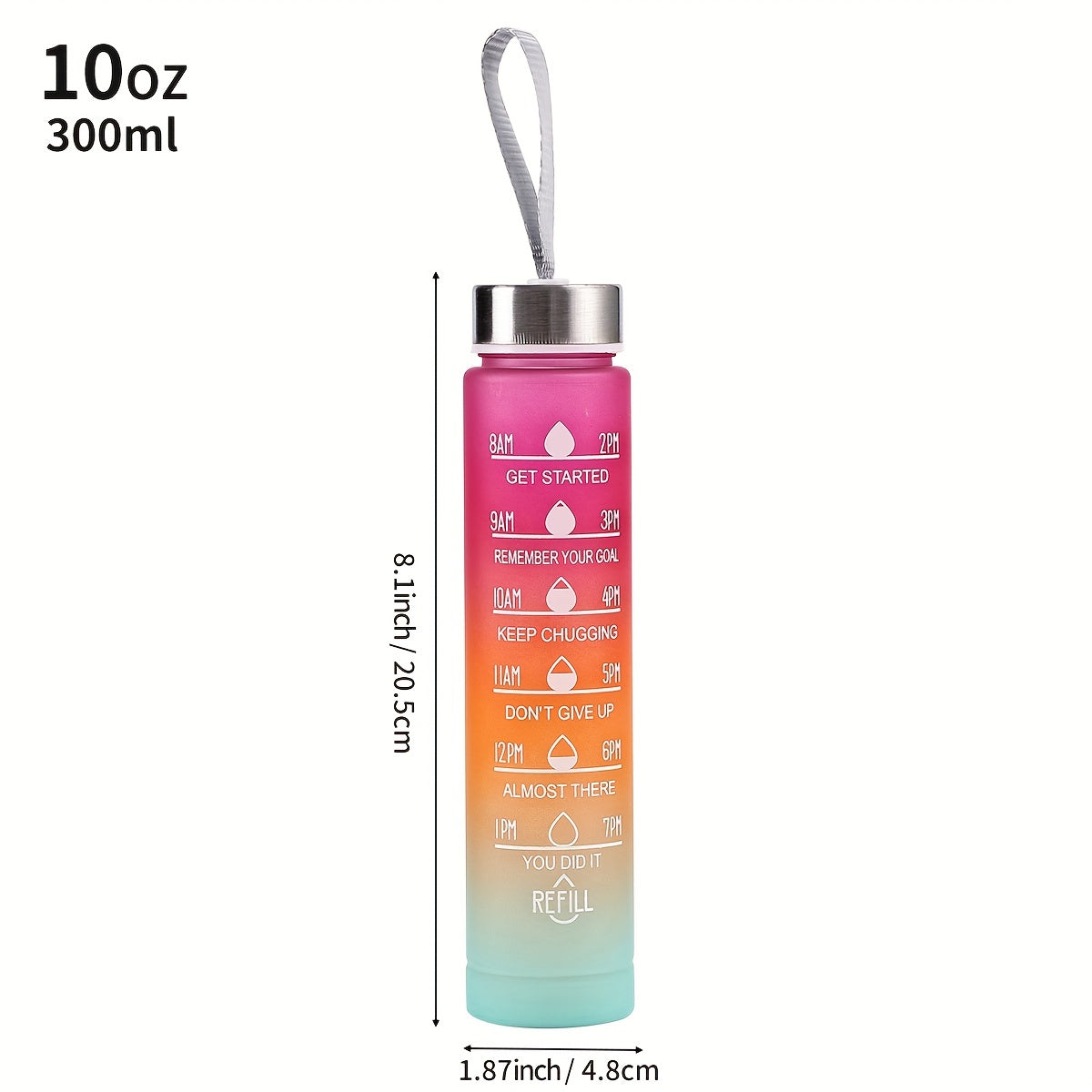 HYDRAGRAD – Gradient Water Bottle with Straw