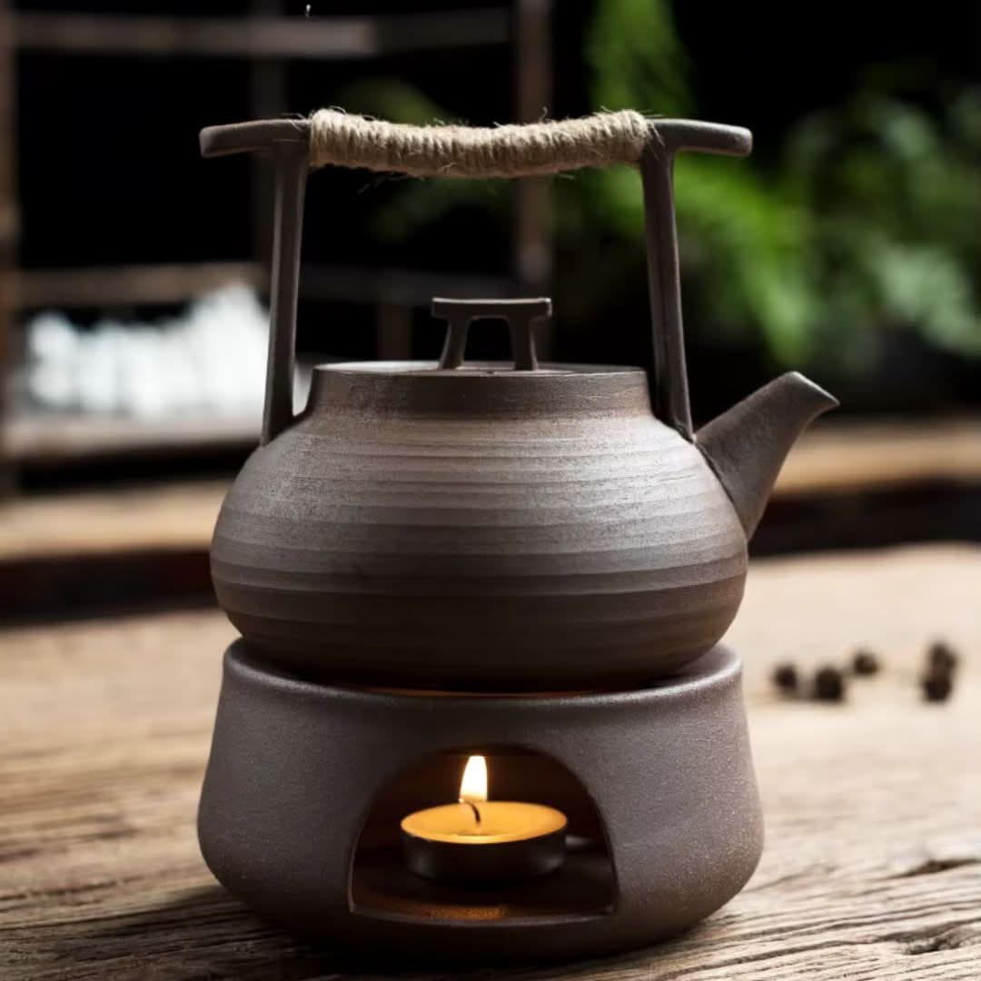 TEAGLOW – Teapot with Tea Warmer for Cozy Serving