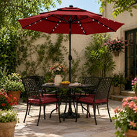 SUNSETCANOPY – Rotatable Patio Umbrella for Elegant Outdoor Shade