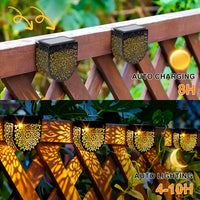 MiraLux - Solar HollowGlow Outdoor Fence Lights 4-Pack