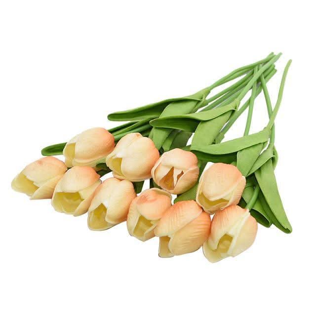TULIPLUME – Composition florale artificielle pour une décoration de table élégante