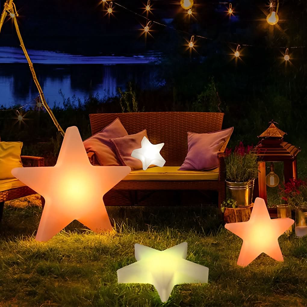 STARFEST – Colorful LED Star Christmas Lights with USB Rechargeable Glow