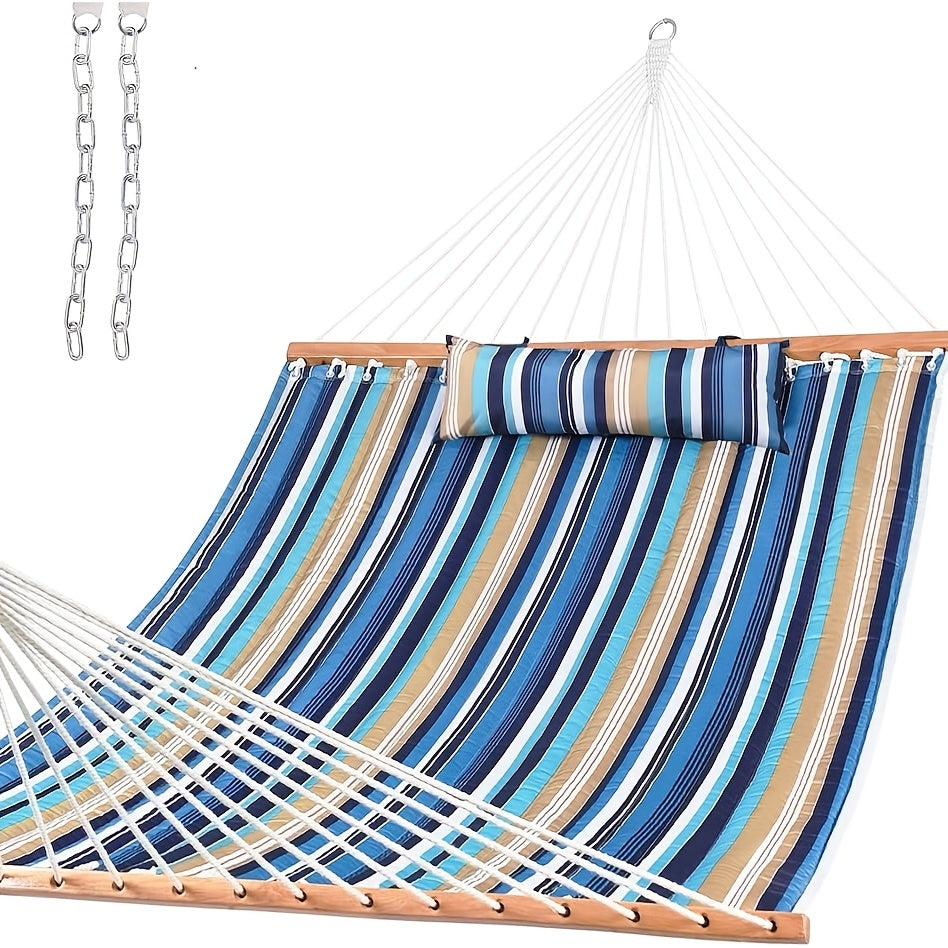 QUILTFLOW – Double Quilted Hammock for Patio & Poolside Comfort