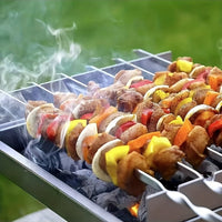 GRILLSPIKE – Ensemble de brochettes pour barbecue en acier inoxydable