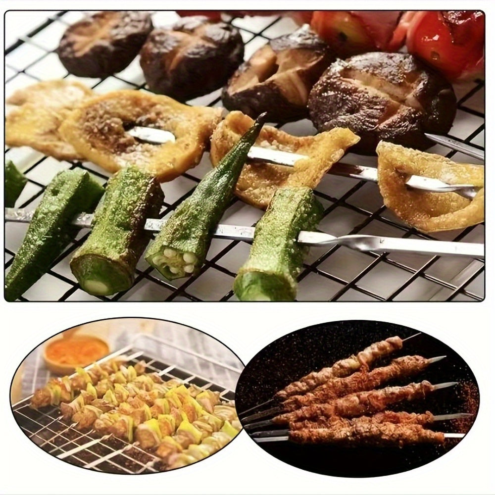 GRILLSPIKE – Ensemble de brochettes pour barbecue en acier inoxydable