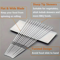 GRILLSPIKE – Ensemble de brochettes pour barbecue en acier inoxydable