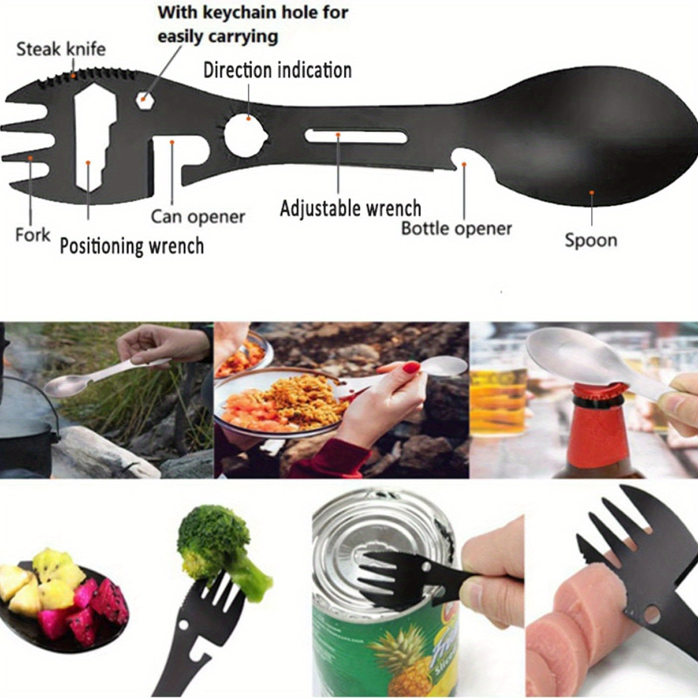 TRAILSYNC – Spork multifonction pour camping et repas en plein air
