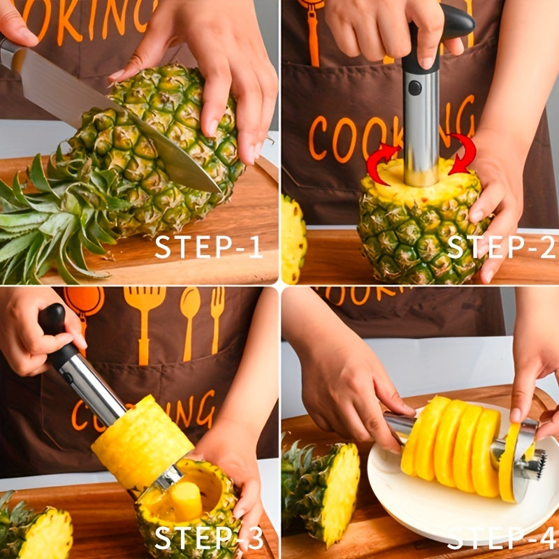 PINECUTA – Stainless Steel Pineapple Corer and Slicer Tool