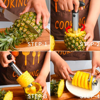 PINECUTA – Stainless Steel Pineapple Corer and Slicer Tool