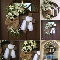 GRACEBLOOM – Couronne décorative et croix pour des espaces paisibles
