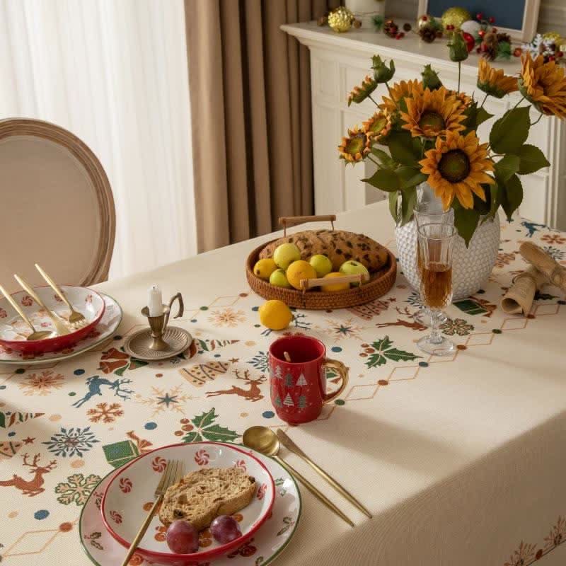 DININGORA – Nappe jacquard pour une ambiance festive sophistiquée