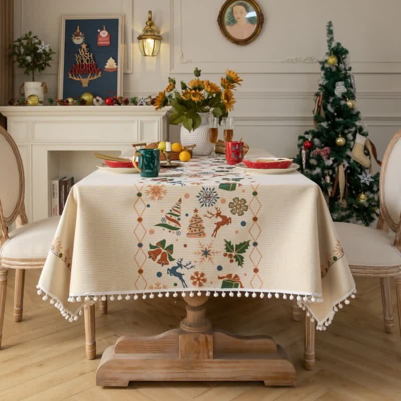 DININGORA – Nappe jacquard pour une ambiance festive sophistiquée