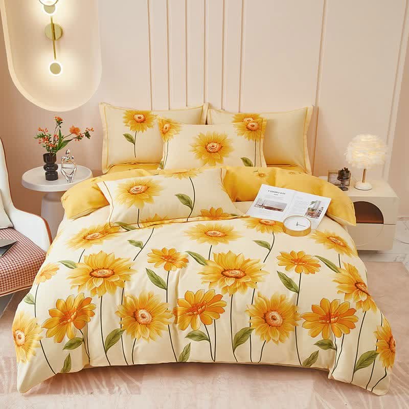 SOLMIRA – Sunflower Reversible Bedding Set for Warm Bedroom Appeal