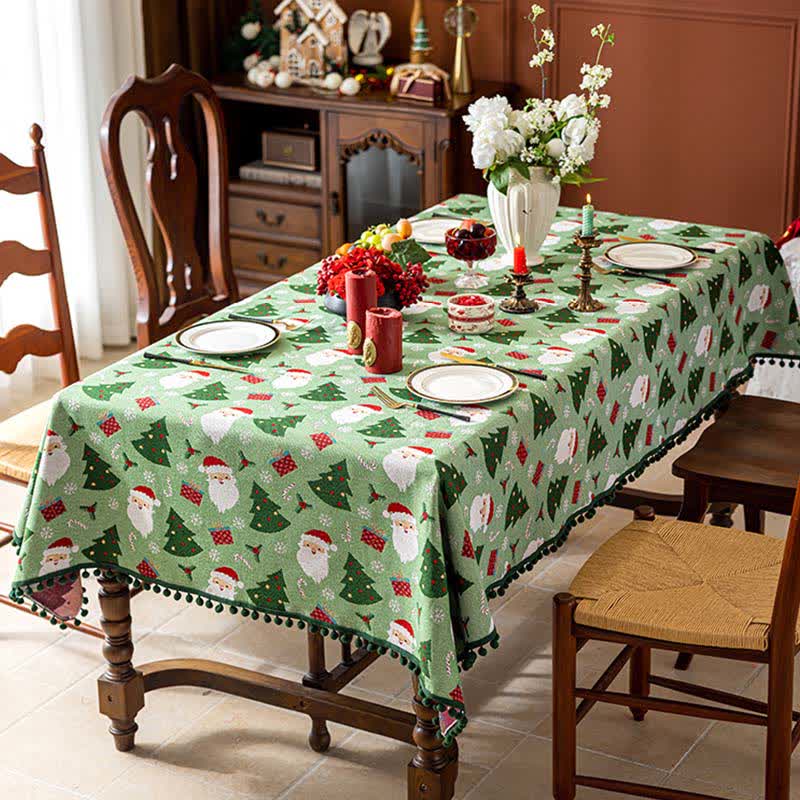 SANTAFEAST – Tree Gift Tablecloth for Elegant Festive Tables