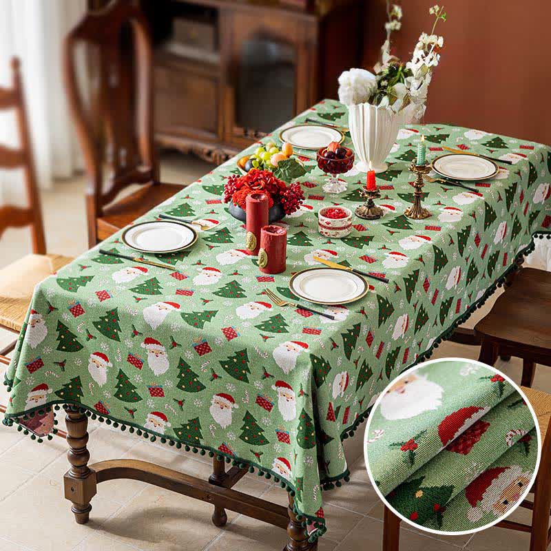 SANTAFEAST – Tree Gift Tablecloth for Elegant Festive Tables