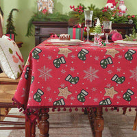 STARELIXA – Snowflake Pattern Tablecloth for Elegant Festive Tables