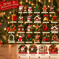 BRIXMASIA – Buildable Christmas Brick Ornament Advent Calendar