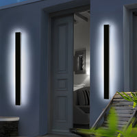Brillanova - Dimmable Long Outdoor Wall Sconce