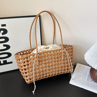 COASTBLOOM – Woven Summer Shoulder Tote Bag