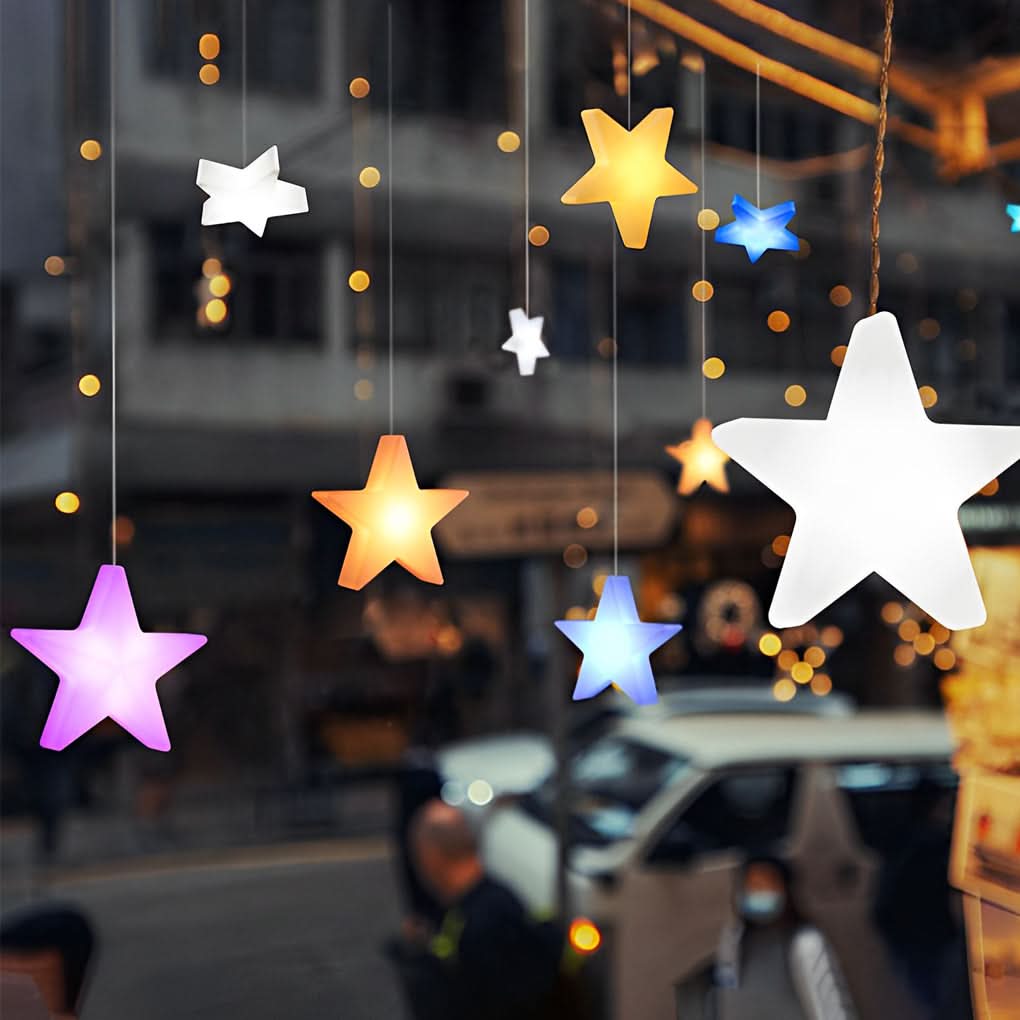 STARFEST – Colorful LED Star Christmas Lights with USB Rechargeable Glow