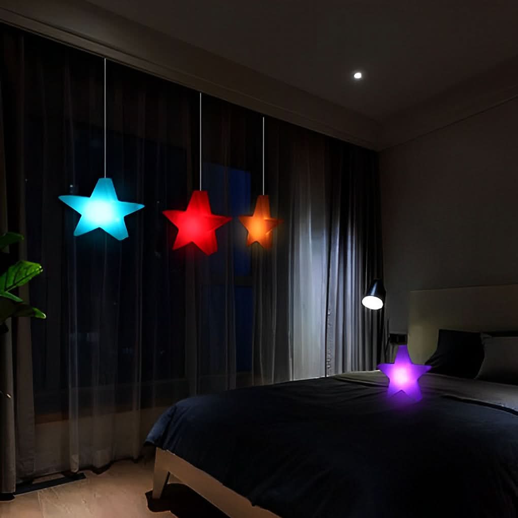 STARFEST – Colorful LED Star Christmas Lights with USB Rechargeable Glow
