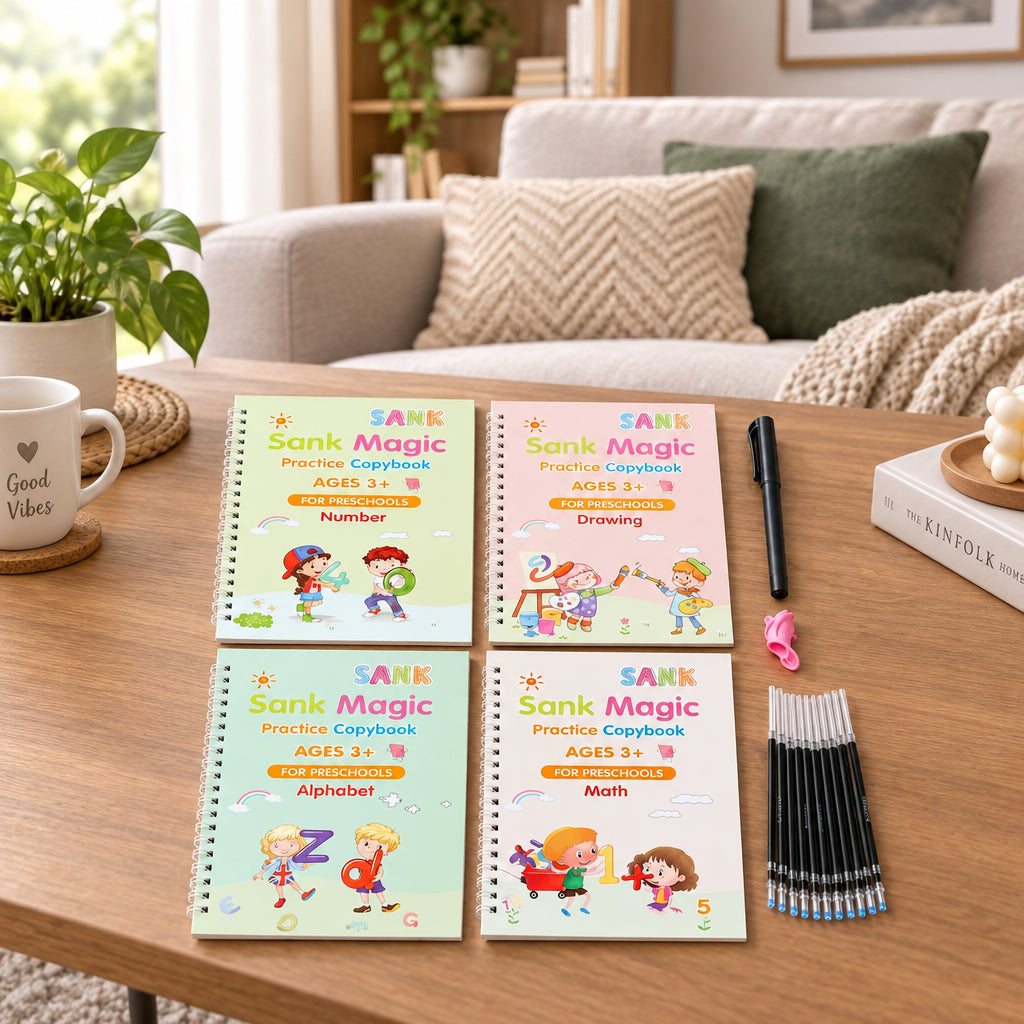 LETTERLOOP – Handwriting Practice Copybook Set with Pen for Everyday Learning