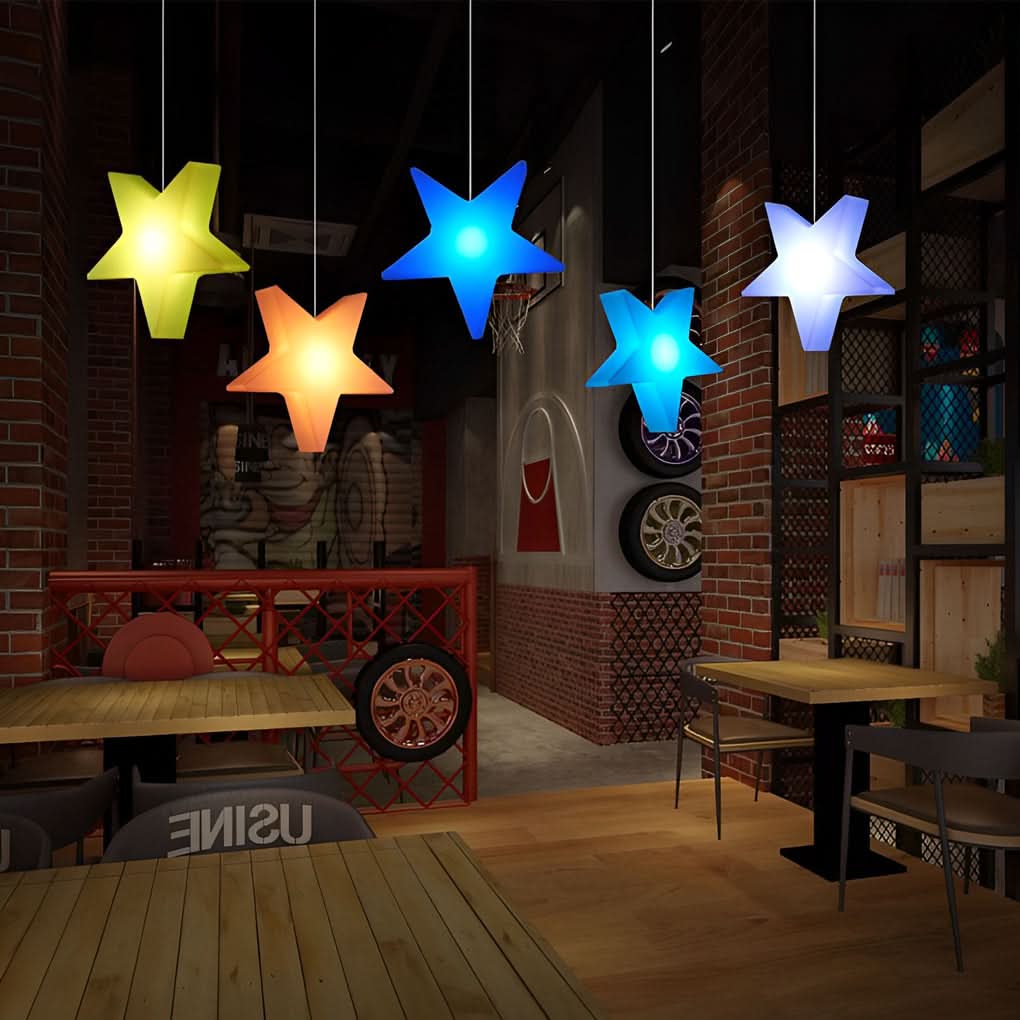 STARFEST – Colorful LED Star Christmas Lights with USB Rechargeable Glow