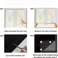 DARKFLOW – No-Drill Blackout Curtains for Home & Office Use