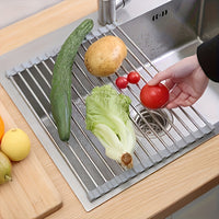 ROLLSINK – Égouttoir à vaisselle en acier inoxydable enroulable