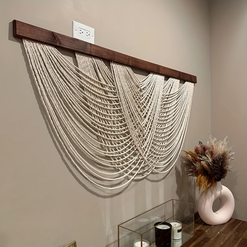 MACRAMELIVA – Minimalist Macrame Wall Hanging for Boho Decor