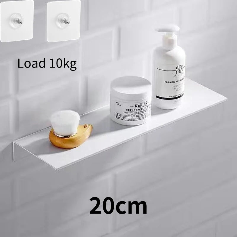 FLOATIVA – Floating No Drill Bathroom Wall Shelf