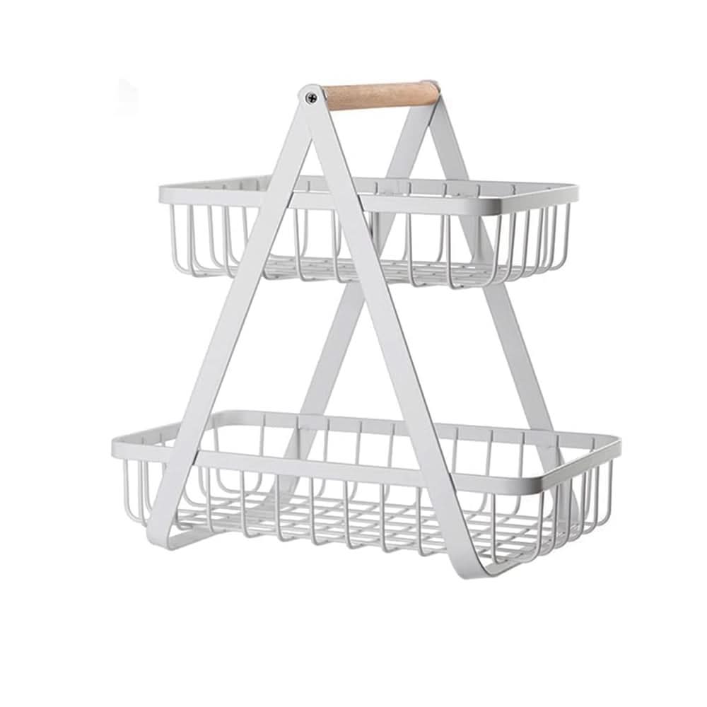 HARVESTTIER – Panier à fruits à 2 niveaux pour un rangement quotidien élégant