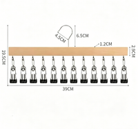 CAPTIER – Hut-Organizer mit 12 Clips für eine ordentliche Präsentation