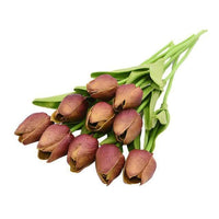 TULIPLUME – Composition florale artificielle pour une décoration de table élégante