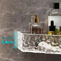 GLACIERA – Organisateur d’étagère de salle de bain design glacier d’angle