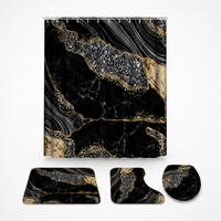 VEINELLE – Marble Print Shower Curtain for Graceful Bathroom Privacy