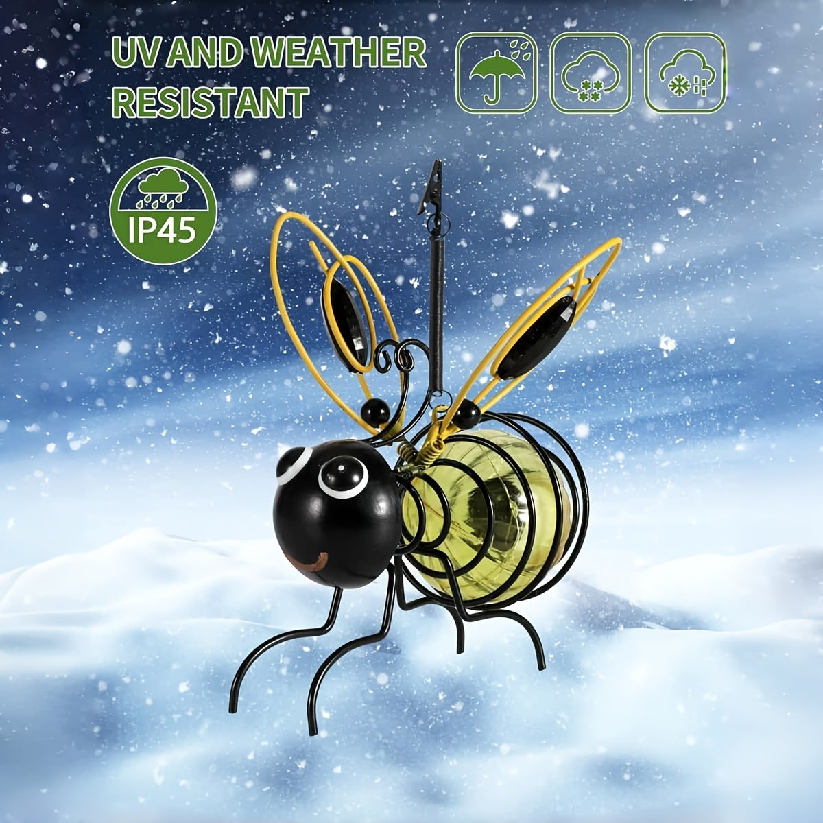 Beevanna - Hanging Solar Bee Garden Light