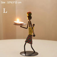 LUMIVIBE – Abstract Metal Candle Holder Sculpture