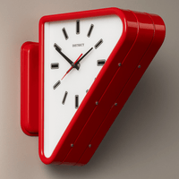 GEOTEMPO – Dual-Sided Wall Clock for Modern Geometric Decor