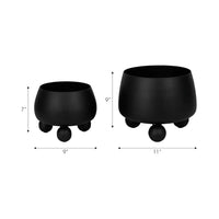 NOIRBLOOM – Modern Ceramic Planter Set