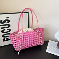 COASTBLOOM – Woven Summer Shoulder Tote Bag