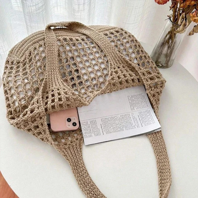 SANDWEAVE – Sac de plage en crochet tissé