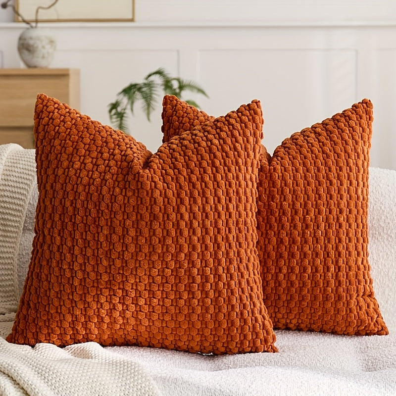 CORDFLOW – Housses de coussin à texture bulle pour décoration canapé et chambre