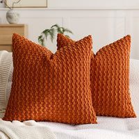 CORDFLOW – Housses de coussin à texture bulle pour décoration canapé et chambre