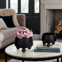 NOIRBLOOM – Modern Ceramic Planter Set
